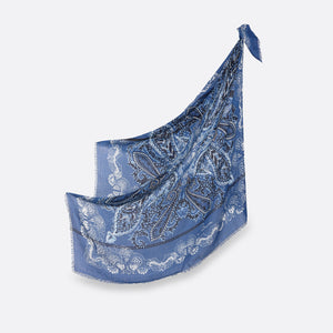 Moon Jacquard Wool Scarf