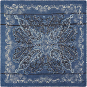 Moon Jacquard Wool Scarf