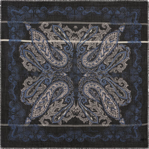 Moon Jacquard Wool Scarf